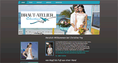 Desktop Screenshot of brautatelier-christine.de